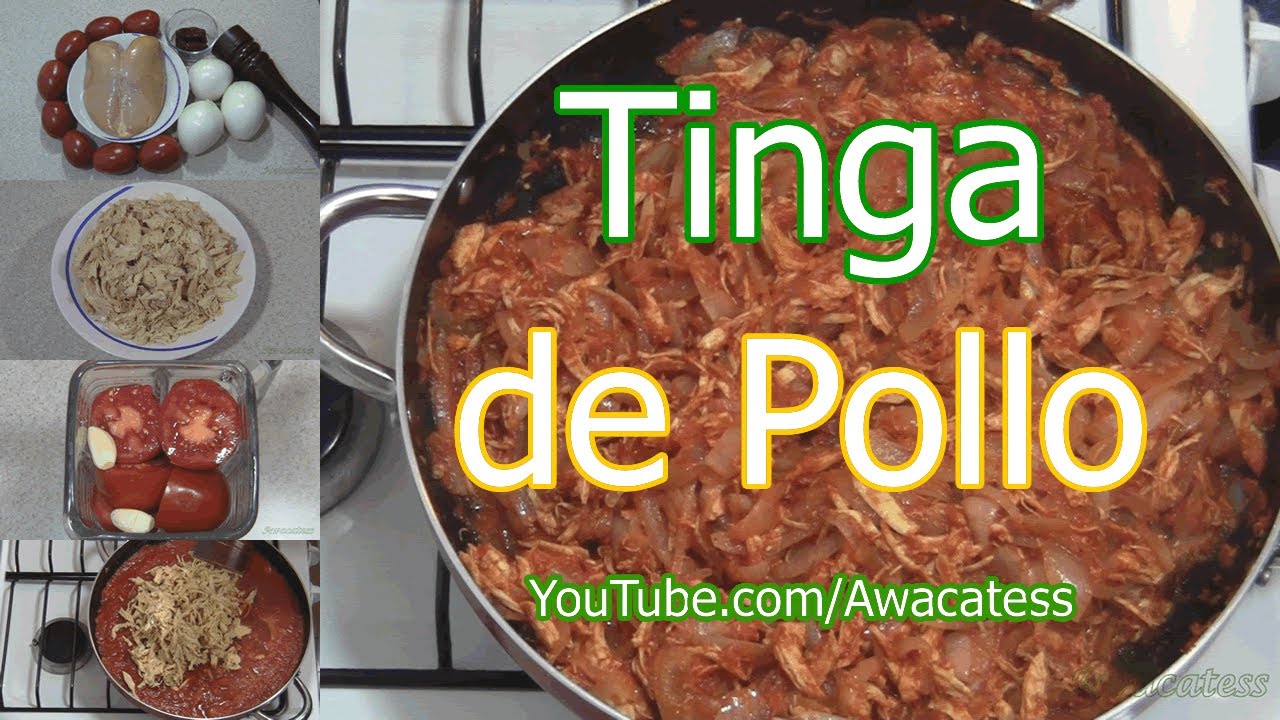 Tinga de Pollo con Chipotle. Recetas de Comidas Mexicanas faciles y  economicas. Cocina Casera - YouTube