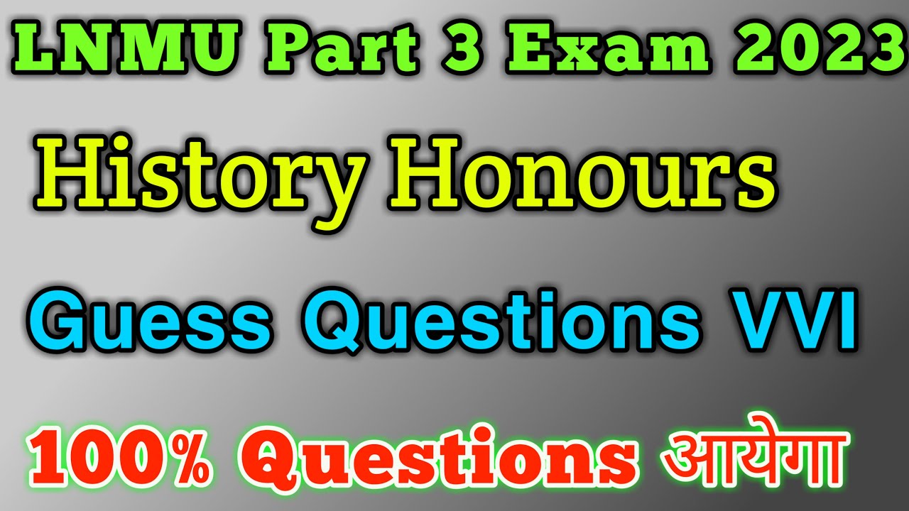 Lnmu History Honours Syllabus Part 3 In Hindi Lnmu History Honours Syllabus Part 3 In Hindi