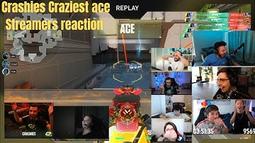 Crashies craziest rope ace against BOOM || streamers reaction, ft. Shroud, Tarik, Tenz, and more.