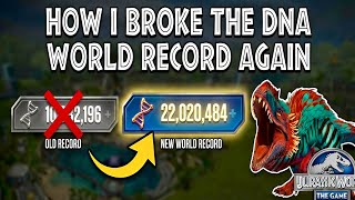 How I Broke the DNA World Record Again (22M) - Jurassic World The Game - JWTG