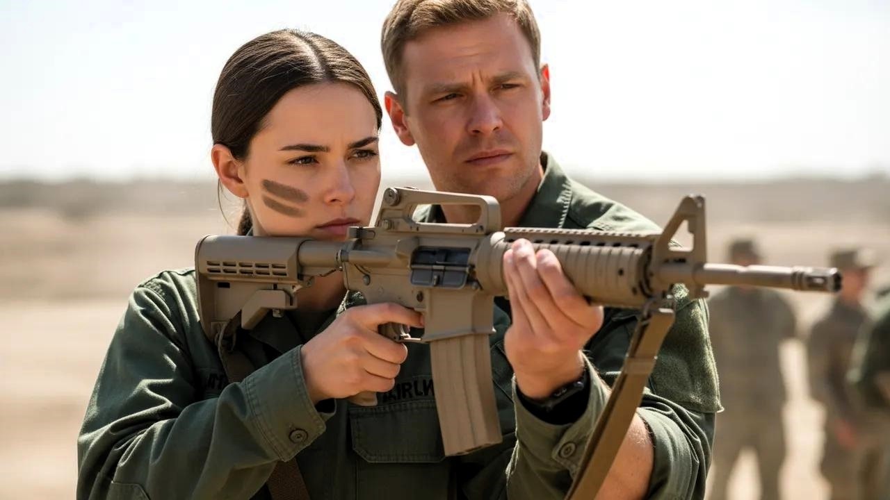 Właśnie wymieniała tarcze na strzelnicy — gdy żołnierz SEAL podał jej broń, zmieniło się wszystko