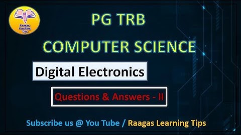 PG TRB CS | Digital Electronics