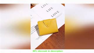 Why Everyone’s Talking About This Product! High-grade soft cowhide short folding purse women's le screenshot 3