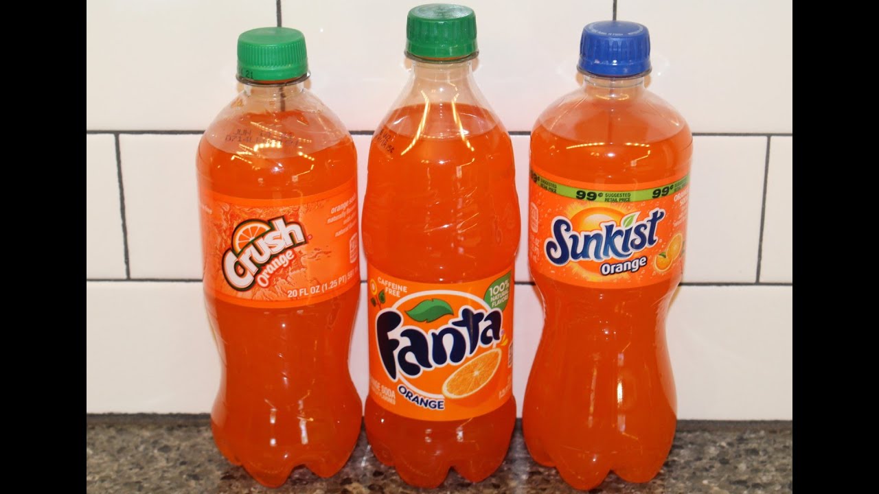 Orange Crush, Orange Fanta & Orange Sunkist Blind Taste Test & Review 