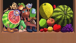 BRAINROT & WATERMELON: MERGE FELLAS | Guida al gameplay di Suika Game - Raggiungere il livello ma... screenshot 2