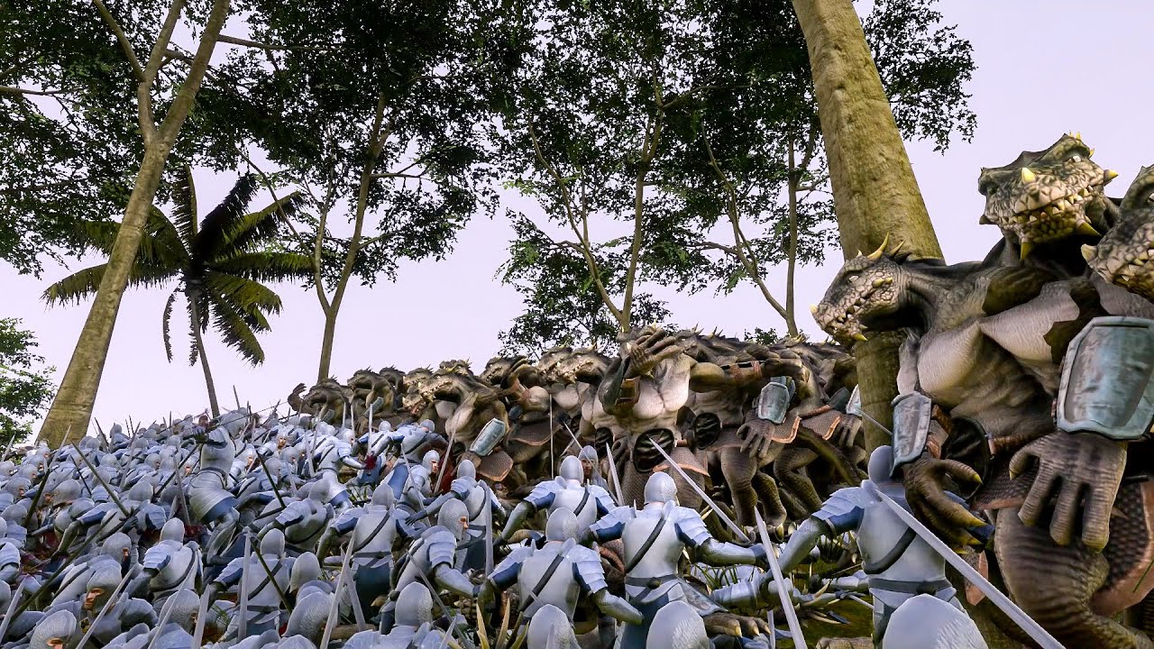 19K Soldier of Gondors vs 15 000 Dragon Mans! - UEBS 2 Ultimate Epic Battle Simulator 2