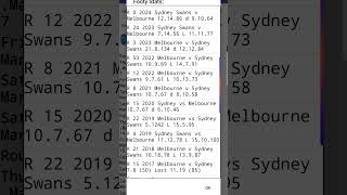 Updated Aussie footy predictor. #android #app #games #2025fixture #Football #aussierules screenshot 1