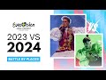 Eurovision 2023 vs 2024 | Battle BY PLACES