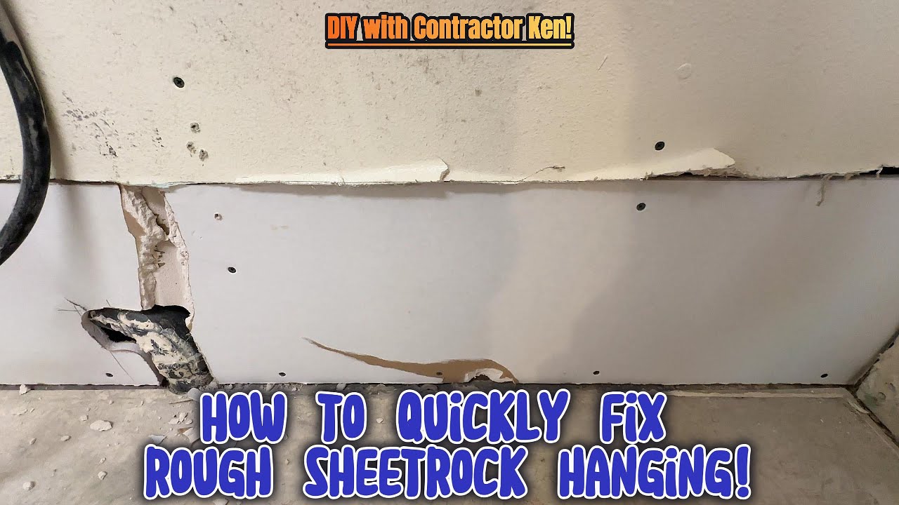 How to quickly fix bad sheetrock hanging!.. 