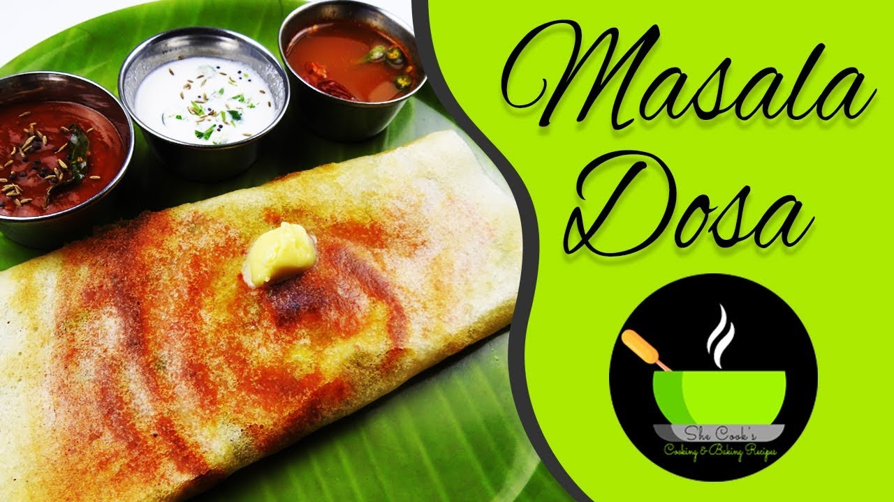 Masala Dosa | Masala Dosai | South Indian Masala Dosa Recipe |  Potato Masala Dosa | She Cooks