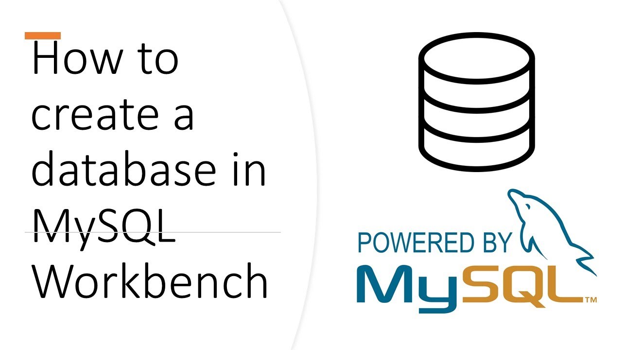 How to create a database in MySQL Workbench - YouTube