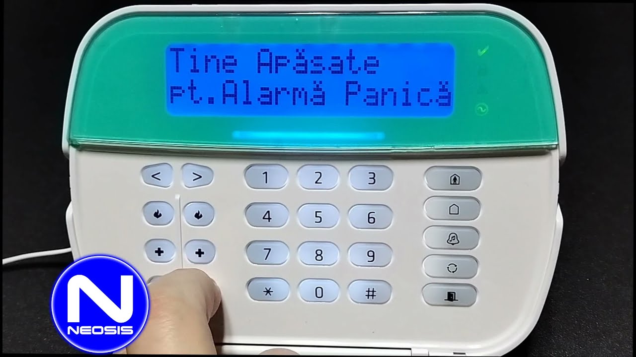 Tastatura wireless DSC NEO & DSC PRO - Meniu utilizator - Neosis.ro