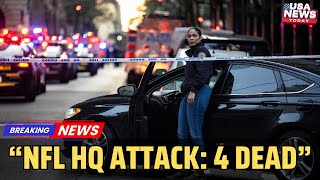 Mass Shooting at NFL Headquarters in NYC | 4 Dead, Gunman Identified । USA NEWS TODAY