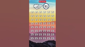 Logically find number "51" in 2 seconds😎#fyp #gk #iq #viralshorts #trending #viralvideo #shorts