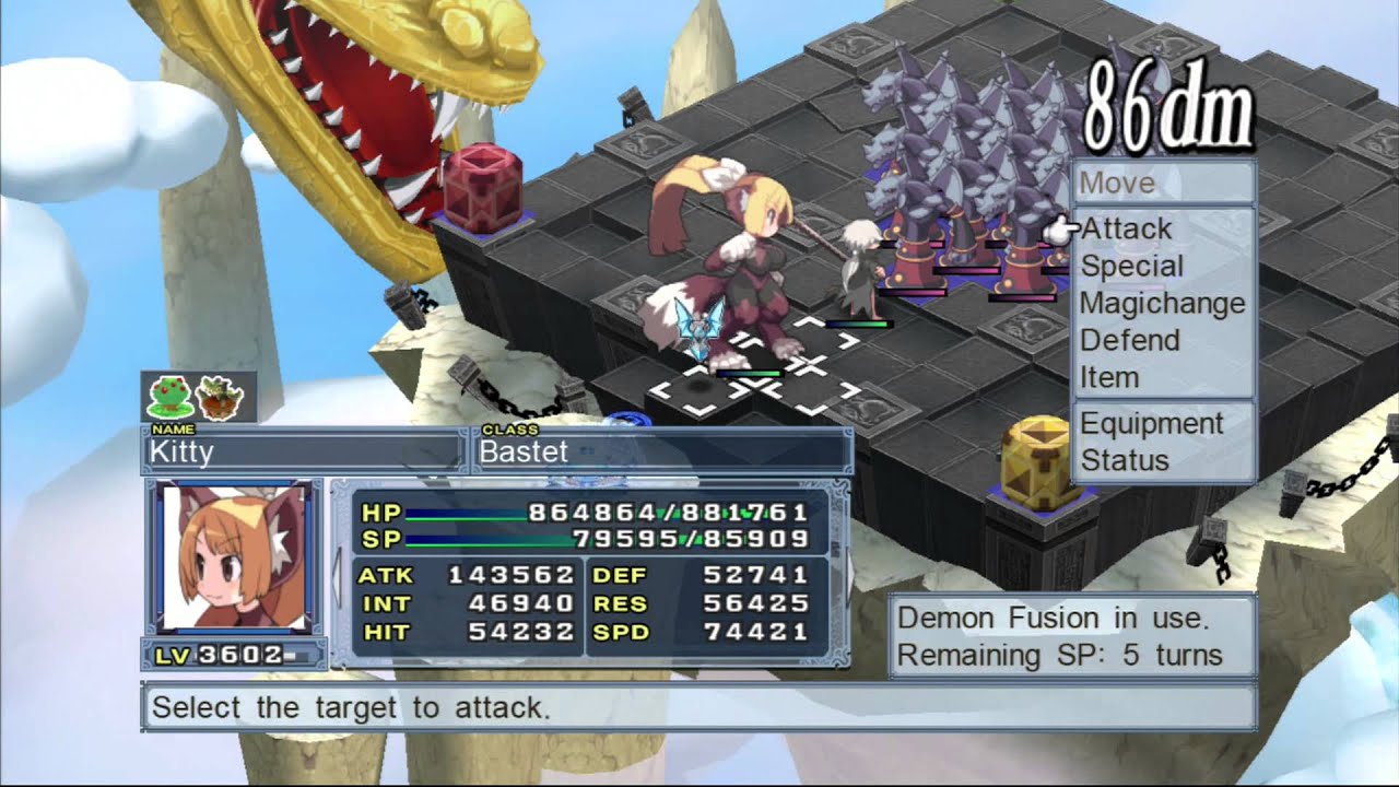 Disgaea 4 Mt. Ordeal 4 Grinding +Double Demon Fusion Magichange