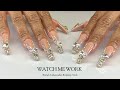 Brand Ambassador Birthday Bling Nails | Acrylic Application & Charm Placements 