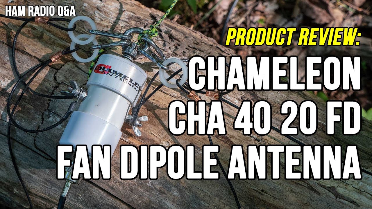 Chameleon Fan Dipole Antenna Review: CHA 40 20 FD - Ham Radio Q&A - YouTube