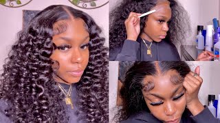 Super Detailed Beginner Friendly 5x5 HD Closure Wig Install + Styling | Klaiyi Hair