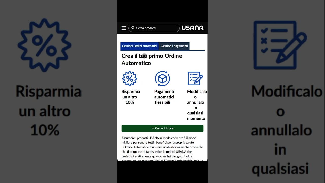 Ordine Automatico | USANA