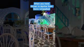 Eating dinner in Apotos from Sonic Unleashed! #shorts #sonic #sonicunleashed