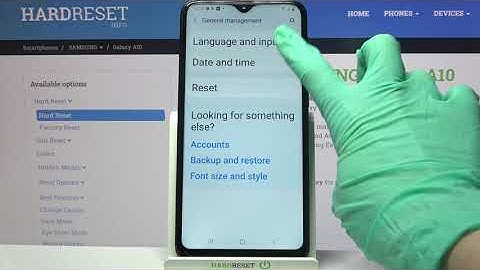 How to Enter Text Correction Options in SAMSUNG Galaxy A10 – Text Correction Options