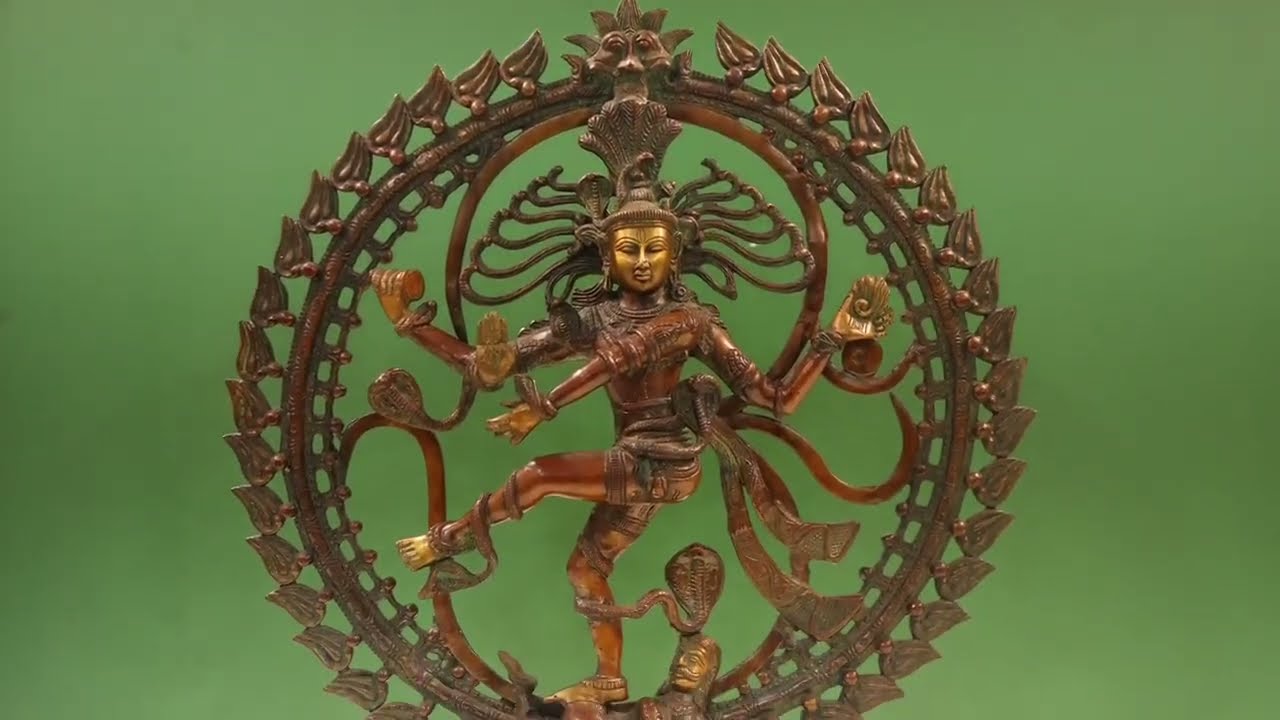 24" Nataraja in Om In Brass | Handmade | Made In India