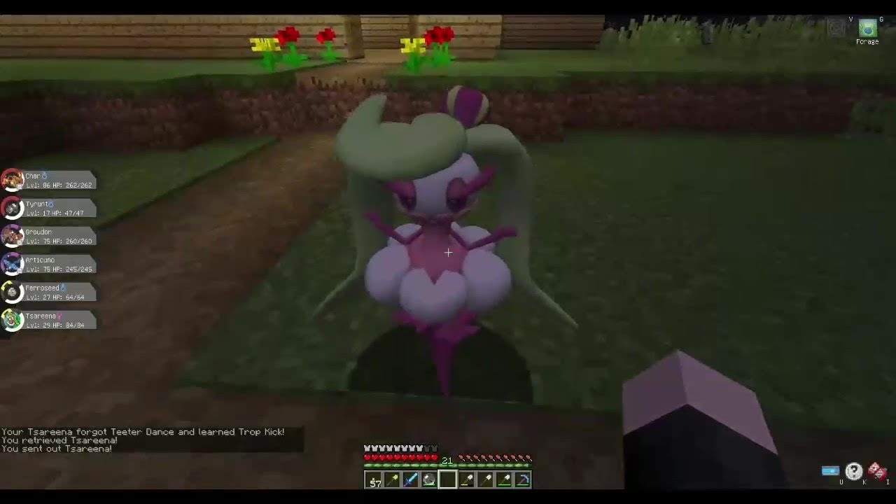 Pixelmon Part 29, Tiny Tsareena YouTube