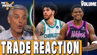 Colin Cowherd REACTS: LaMelo Ball Timberwolves-Hornets TRADE + Caitlin Clark DISRESPECT | HERD NBA