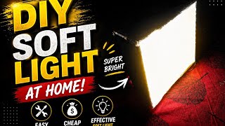 ₹0 Budget Soft Light 😱 | DIY Studio Light at Home