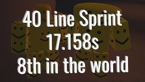 Jstris | 40L Sprint in 17.158s! (8th in the world) - fortissim2