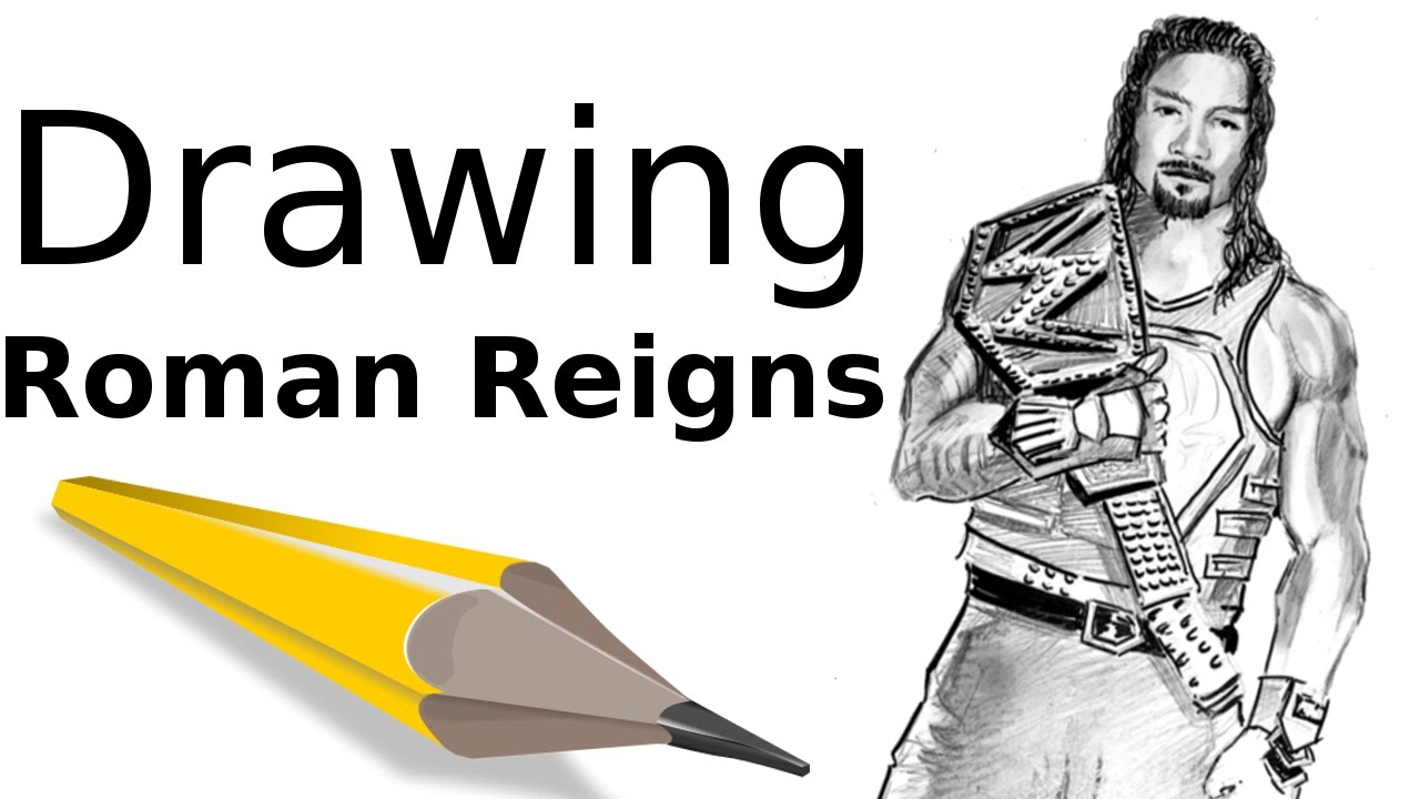 Roman Reigns Drawing - YouTube