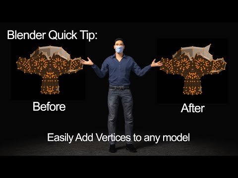 How To Add a Vertice To Any Model In Blender