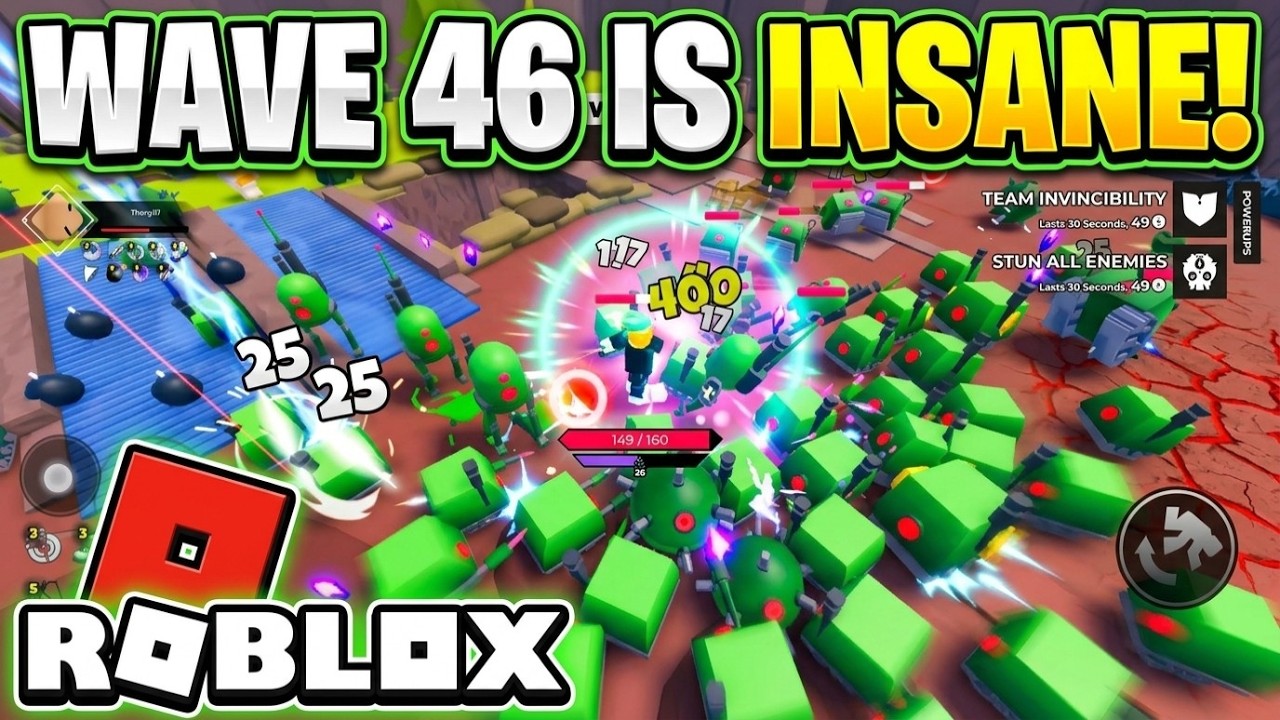 Video thumbnail for Survive The Swarm! [UPD] By GeekOut Studio - Trenchline, Wave 46 | Roblox | Gameplay, No Commentary