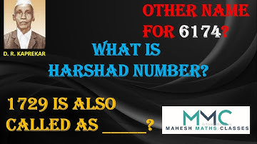 HARSHAD NUMBER/NIVEN NUMBER/ MULTIPLE HARSHAD NUMBER/ICSE
