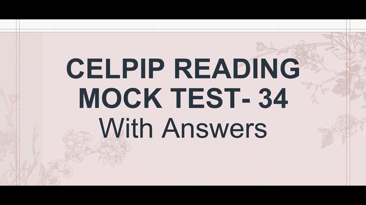 Celpip Reading Practice Test 34 | Celpip Reading Practice Test With Answers - 2025