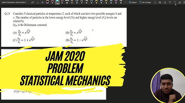 Stat Mech Problem IIT Jam 2020 Physics | Statistical Mechanics| #truthofphysics
