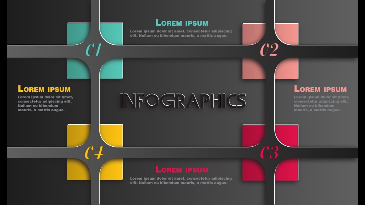 Illustrator CC Tutorial | Graphic Design | Infographics (Cutout) - YouTube