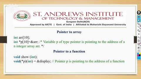 SAITM BCA 2nd Sem C Programming UNIT 4 Lecture No 19