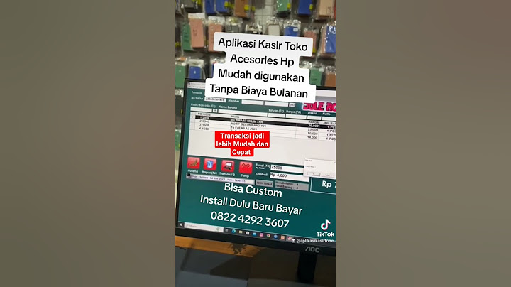 Aplikasi Kasir Toko Sembako Kelontong Sparepart Dll #aplikasikasirtoko