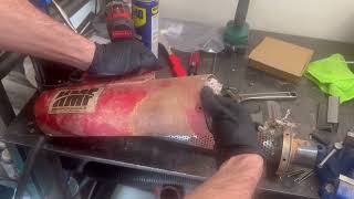Hmf Exhaust Repack Easy Way