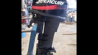 Match Highlights 0G378872 Used 1996 Mercury 25EL 25HP 2-Stroke Remote Outboard Boat Motor 25" Shaft