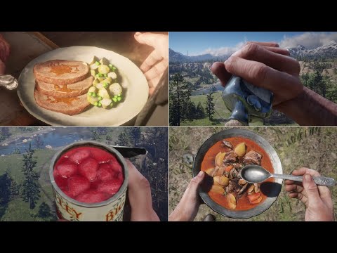 Red Dead Redemption 2 - All Food and Drinks