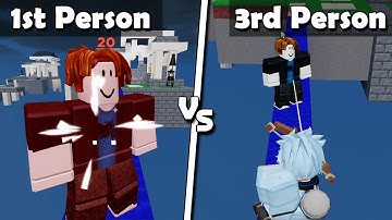 First Person vs Third Person - Which is BETTER? (Roblox Bedwars)