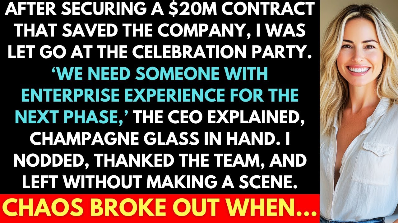 I Got Fired At The Party Celebrating My $20M Deal That Saved The Company. Chaos Broke Out When...