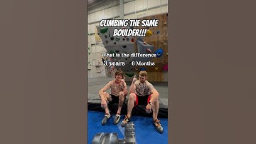 6 months Vs 3 years climbing! 🤔 #bouldering #rockclimbing #climbing #begginers #climbingaddict