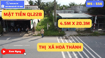 Vị Trí Đắc Địa Mặt Tiền Quốc Lộ 22B Thuận Tiện Kinh Doanh Mua Bán | Mua Bán Nhà Đất Tây Ninh 556N