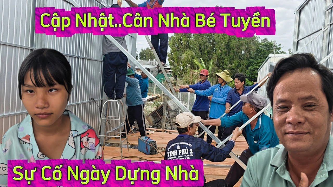 Cặp Nhật .Sự Cố Bất Ngờ Ngày Dựng Nhà Bé Tuyền Mấy  Ông Thợ Lên Tiếng 