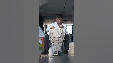 Amazing stacking of JENGA blocks