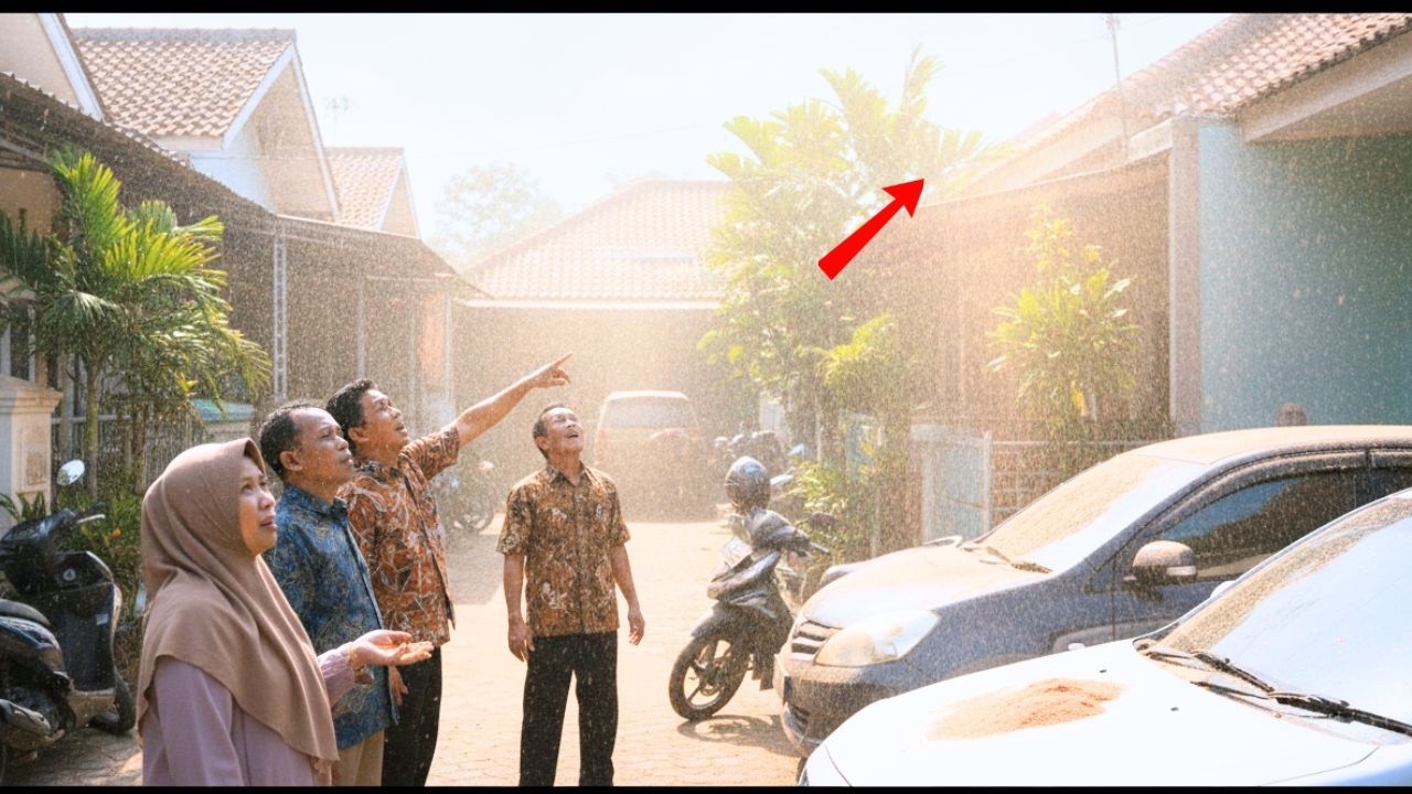 TASIKMALAYA HEBOH‼️ Hujan Pasir Turun Mendadak Saat Langit Cerah, Warga Tak Percaya!