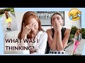 REACTING TO MY OLD EMBARRASSING OUTFITS....